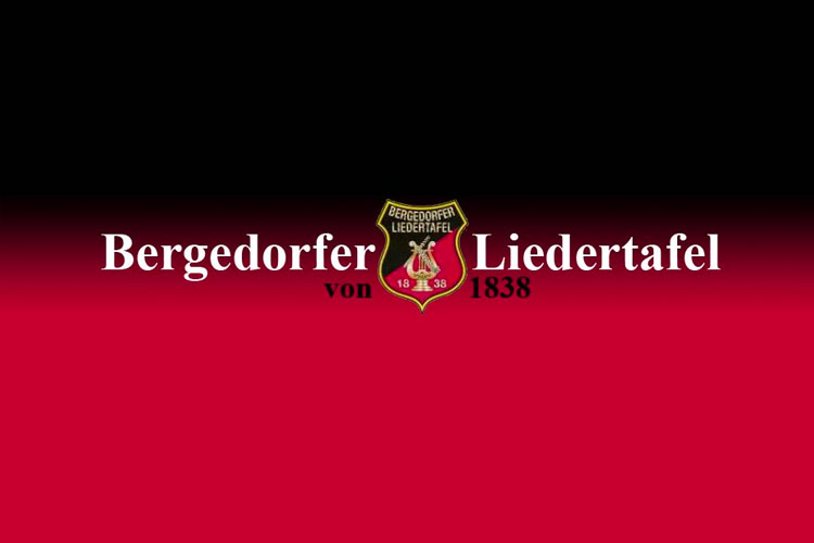 Schriftzug und Wappen der Bergedorfer Liedertafel