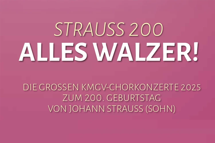 Konzertplakat zu Strauss 200 - Alles Walzer